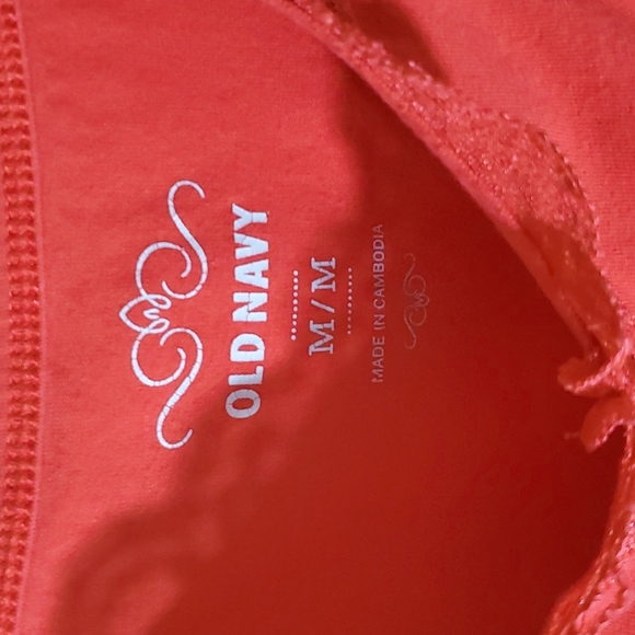 Old Navy  Camisole Tank Top Lace Medium Brick Red  Stretch - Picture 6 of 6